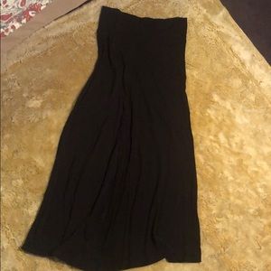 Black maxi skirt